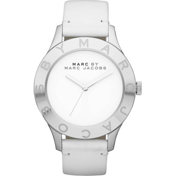 Correa de reloj Marc by Marc Jacobs MBM1200 Cuero Blanco 18mm
