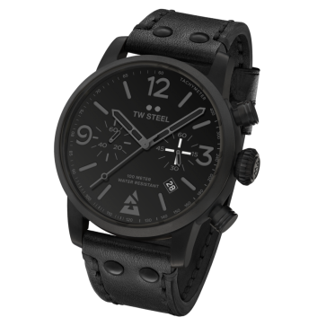 Correa de reloj TW Steel MS99 Cuero Negro