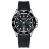Correa de reloj Swiss Military Hanowa 06-4221-04-007 Caucho Negro