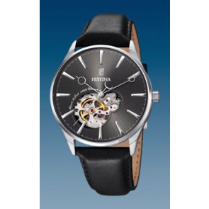 Correa de reloj Festina F6846-2 Cuero Negro 22mm