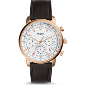 Correa de reloj Fossil FS5415 Cuero Negro 22mm