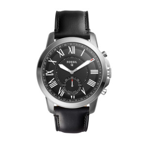 Correa de reloj Fossil FTW1157 Cuero Negro 22mm