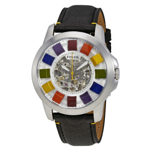 Correa de reloj Fossil ME3116 Cuero Negro
